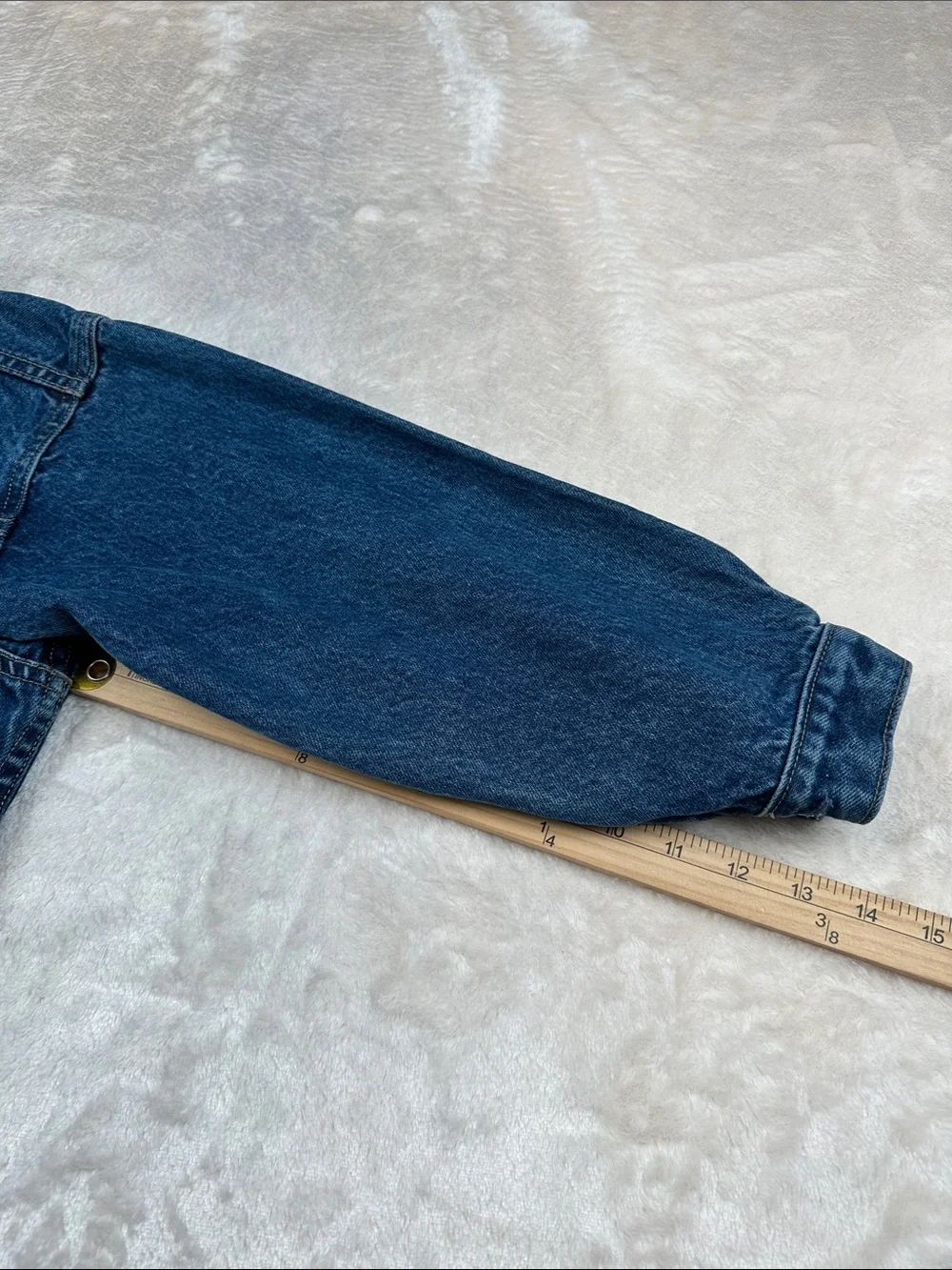 Vintage GAP Denim Jacket Youth Large L/G Blue Trucker Jean Coat 100% Cotton